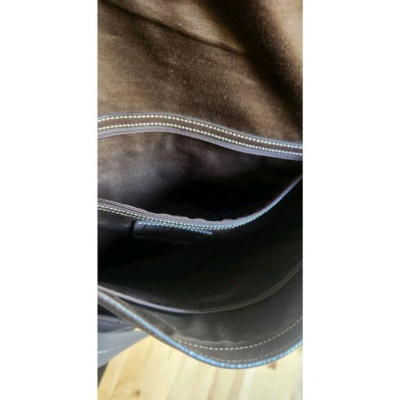 Coach Vtg Lenox Brief In Brown Leather Style Messenger Journalist Crossbody EUC - Picture 11 of 14